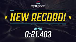 [WR] Abyss Medium 21.403s Splitgate Race