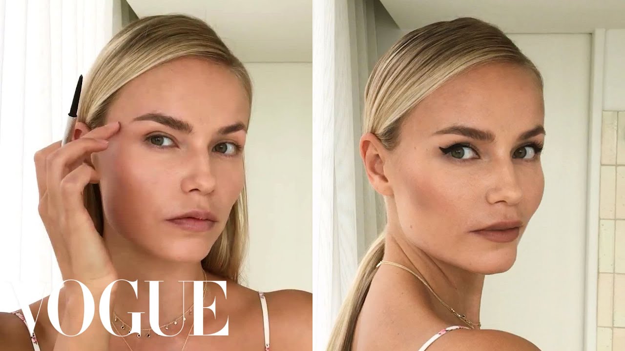 Supermodel Natasha Poly’s 3-Step Perfect Cat-Eye | Beauty Secrets | Vogue