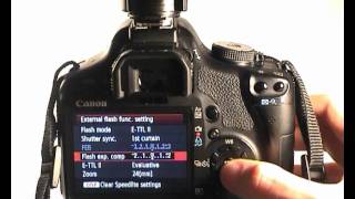 Canon EOS 500D/T1i/KissX3 Tutorial Video 22 Part 3 - Flash Menus with 430EX II