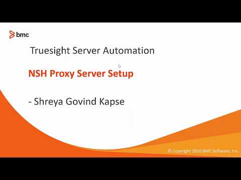 TSSA: How to configure a NSH proxy server