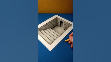 Amazing 3D Real Illusion On Paper 😱🔥 #drawingtutorial #paperart #easy3d  #3dart #3ddrawing #3dfigure