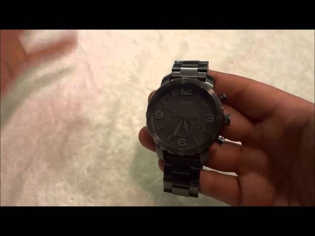 Fossil Nate Watch Review-With Chronograph (JR1400) - YouTube