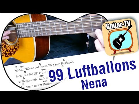 8.1 – 99 Red Balloons - NENA, Cover • Lyrics • Chords • Tutorial • Learn Guitar