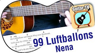 8.1 – 99 Luftballons - NENA, Cover • Lyrics • Chords • Tutorial • Gitarre lernen chords