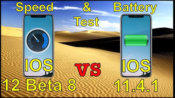 iPhone X IOS 12 D.Beta 8 vs 11.4.1 speed test with battery comparison