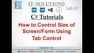 C# Tutorial - How to Control Size of Screen or Form Using Tab Control
