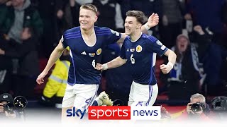 Scotland beat Spain 2-0 in their Euro qualifier