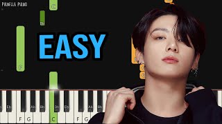 Jung Kook - 3D Feat. Jack Harlow Easy Piano Tutorial By Pianella Piano