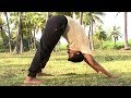 Yoga asana to strengthen your abdomen inner thighs  hamstrings  meru asana  mountain pose
