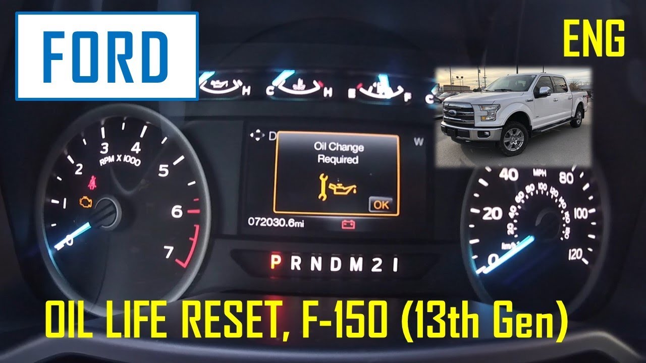 Ford F150 Oil Life Reset - YouTube