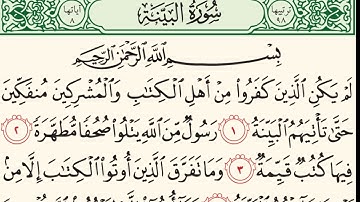 سورة البينة _ الشيخ زكرياء الرقيبي