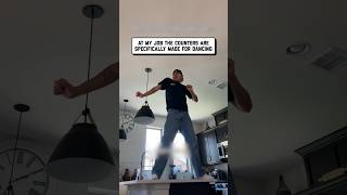 no dancing on the counter in socks! 😩 🤣
