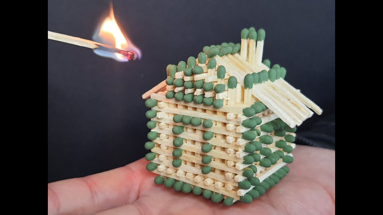 How to Make a Match House Without Glueand Burn it Down