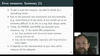 FFDS 3.05: MASE/RMSSE, Summary and recommendations for error measures