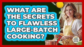 What Are The Secrets To Flawless Large-batch Cooking? - Pocket Friendly Kitchen