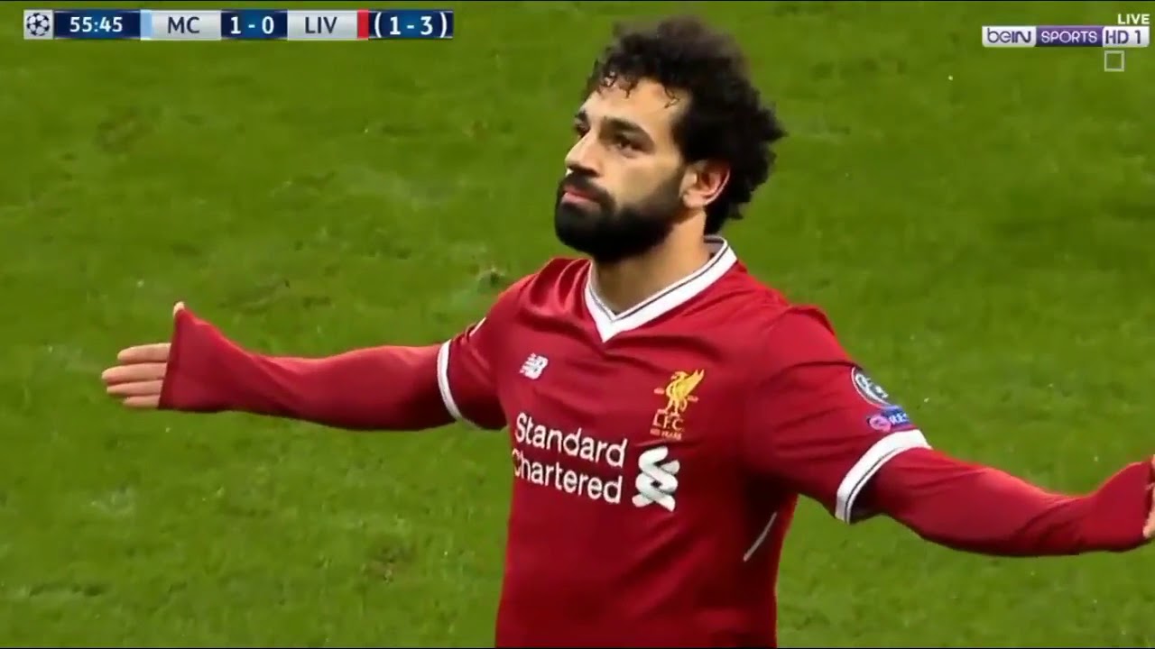 مع صلاح ليفربول محمد اهداف شاهد جميع