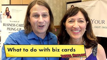 What to Do with Business Cards  | Debbie Hoffman at eWomen Conference 2018