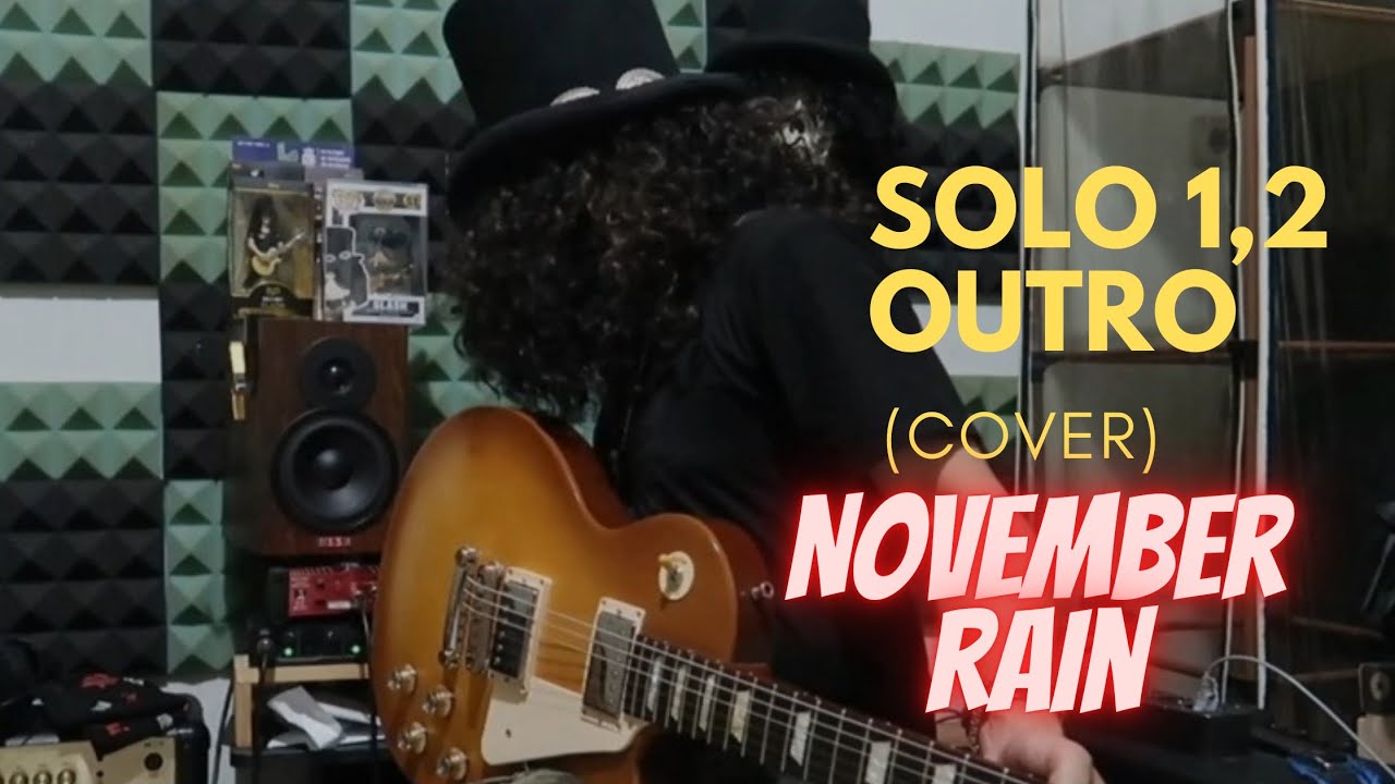 November Rain Solo (1 , 2 & outro ) Guns N ' Roses guitar COVER YouTube