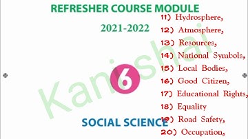 6th Social Refresher course English medium || 11to 20 @Kanishai