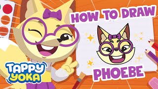 Let's Draw Phoebe The Smart Fox! | How To Draw A Cute Fox | Drawing Tips screenshot 4
