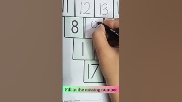 Fill in the missing number|Counting Activity for Kids #fantastickidsactivities #ytshorts #maths
