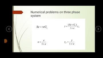 Numerical problems on three phase soil system