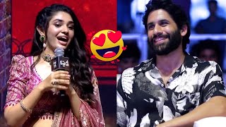 Actress Krithi Shetty Comments On Naga Chaitanya At Custody Event Aran Tv