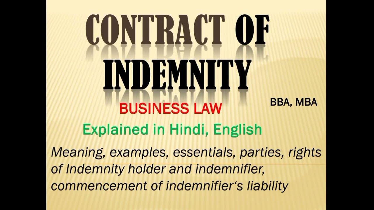CONTRACT OF INDEMNITY MEANING EXAMPLES ESSENTIALS RIGHTS OF contract-of-indemnity-meaning-examples-essentials-rights-of