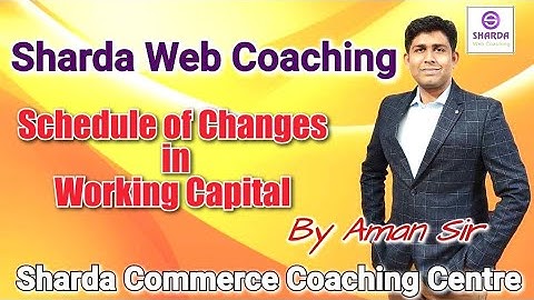 Schedule of Changes in working capital Funds flow statement. Bcom final,atal bihari university