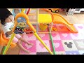 アンパンマン おもちゃ 動画 うちの子天才 ブランコパークDX ジャングルジム 滑り台 ブランコ付き Anpanma Slide Swing Toy