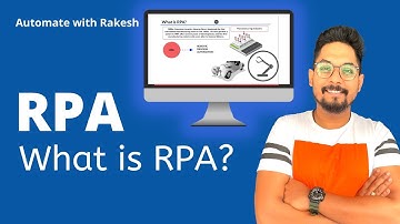 RPA: Wat is RPA? | Wist u dat RPA? | RPA-zelfstudie | Wat is Robotic Process Automation? Hoe werk...