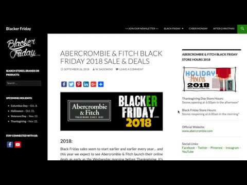 abercrombie and fitch black friday 2018