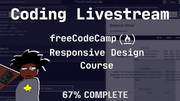 Coding Live - freeCodeCamp Responsive Design Course - 67% complete
