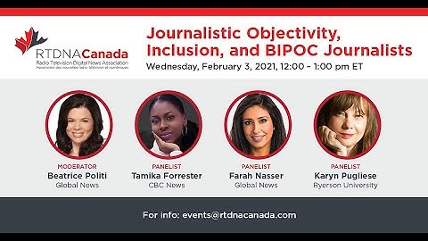 RTDNA Webinar: Journalistic Objectivity, Inclusion, and BIPOC Journalists