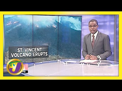 Volcano Erupts in St. Vincent | TVJ News