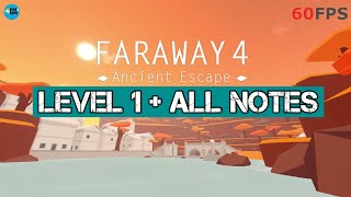 Faraway 4: Ancient Escape Level 1 + All Notes iOS/Android Walkthrough screenshot 1