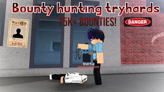 Bounty hunting try hards in Da hood (20K+ BOUNTY!)