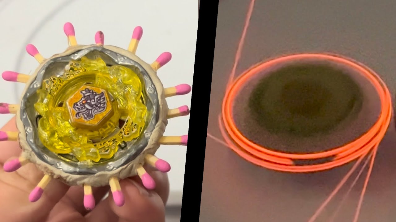 Epic FLAME WHEEL Beyblade Mod!