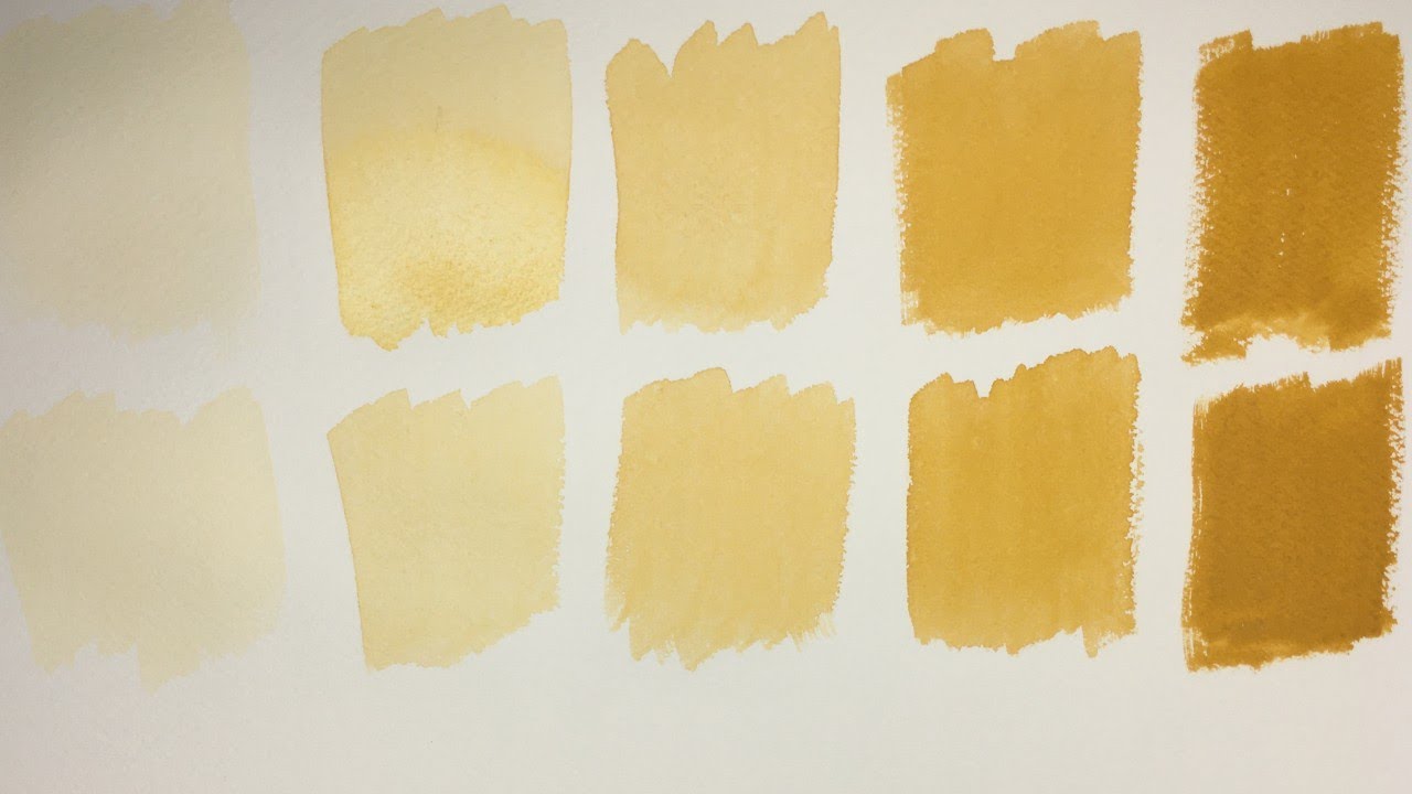 How to mix paint in watercolor. Lesson 1 Mixing 1 color. YouTube