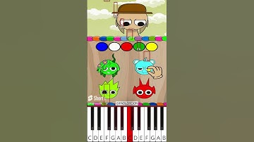 Incredibox Sprunki Mix Colors Challenge 🎨 (@PADLOTOON) - Octave Piano Tutorial