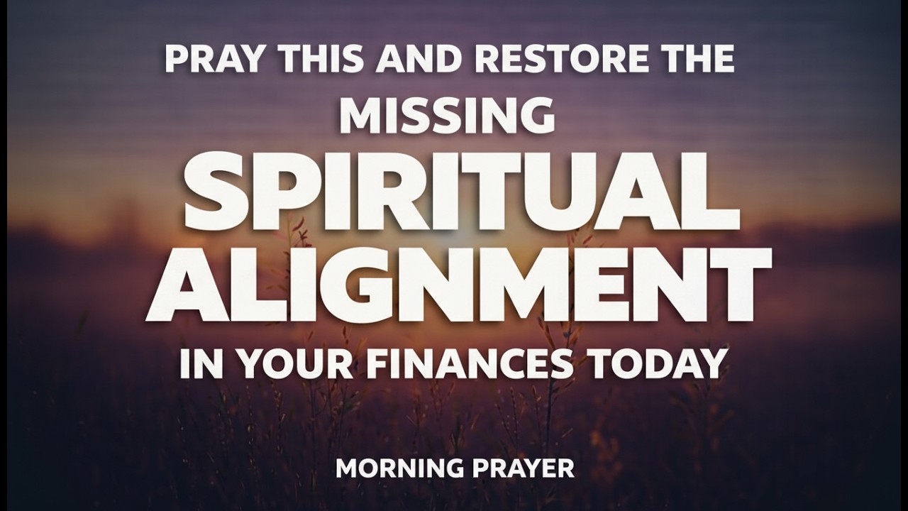 Pray This Powerful MORNING PRAYER to Restore Missing Spiritual Alignment in Your Finances