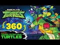 EPIC 360° Ninja Turtles Rooftop Laser Battle | Rise Of The TMNT | Nick
