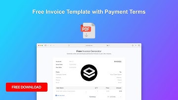Creating Professional Invoice Template with Payment Terms | Invoice Maker Tutorial