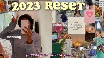 getting my life together for 2023 | deep cleaning, vision boards :)