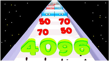 Digit Run 3D - Gameplay Walkthrough - Max Levels 1-10 (merge number run)