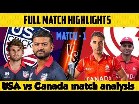 USA vs Canada match highlights 😱| T20 World Cup 2024🏆|match prediction|#usavscanada #t20worldcup2024