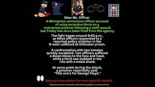 MN CO fired after allegations of excessive force in Jailhouse Brawl. #news #shorts #fyp #viral #cops