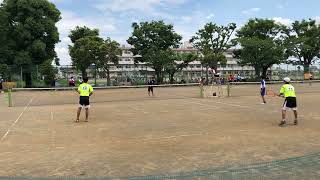 中3男子　ソフトテニス練習試合中