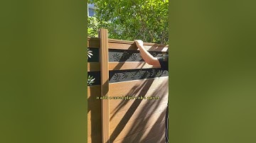Right Now! Get Your Own Privacy WPC Fence! #diy #wpc #garden #mexytech #wood #backyard #yard #fence
