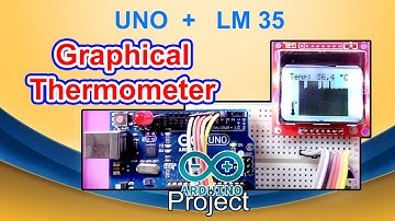 Graphical Thermometer Arduino + Nokia 5100 lcd